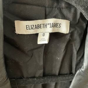 Elizabeth and James leather blazer